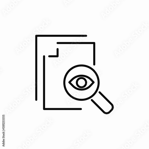 file view search icon sign vector