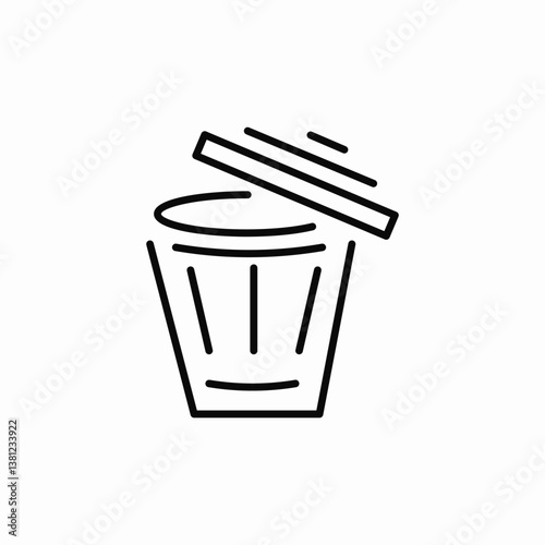 item bin icon sign vector