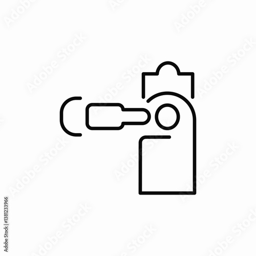 knob hanger icon sign vector