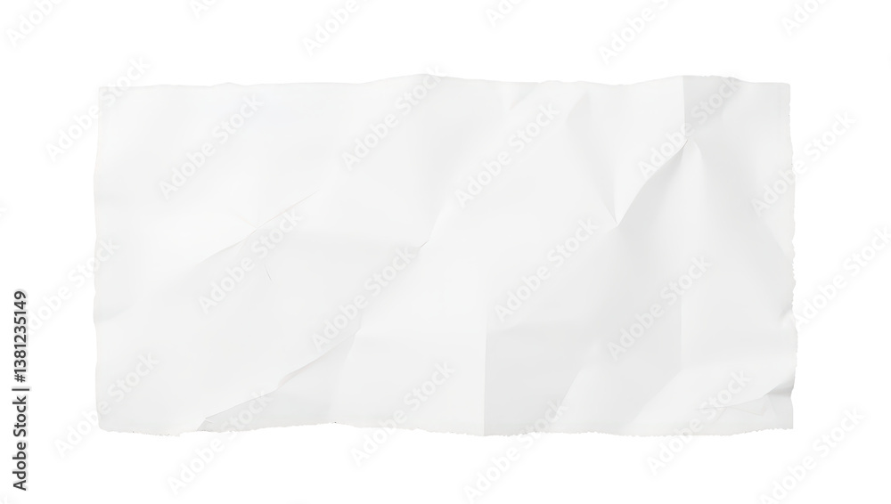 Torn White Crumpled Paper Texture Torn White Crumpled Paper Texture