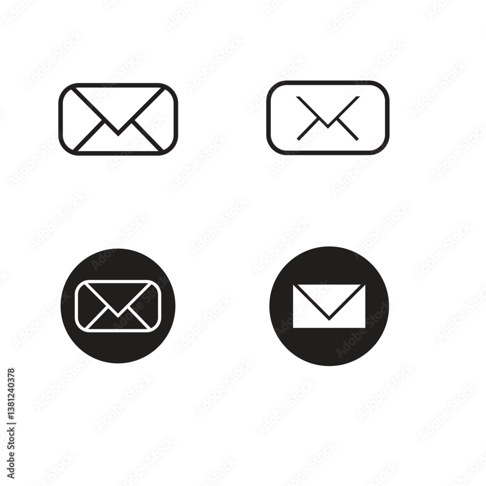 mail icon set mail icon set