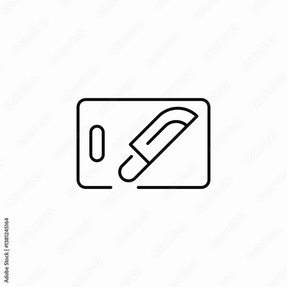 cutting surface icon sign vector cutting surface icon sign vector