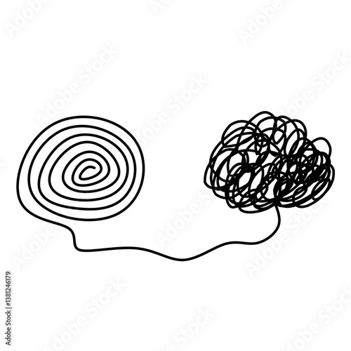Overthinking Illustration, Confused