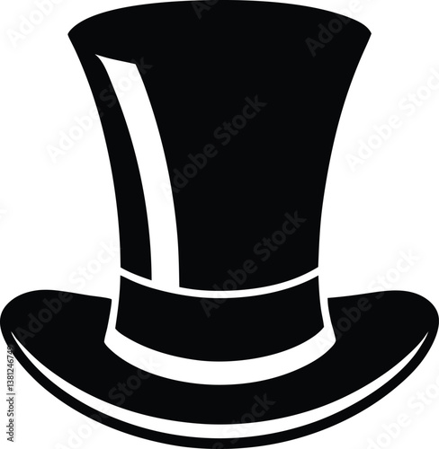 black hat isolated on white
