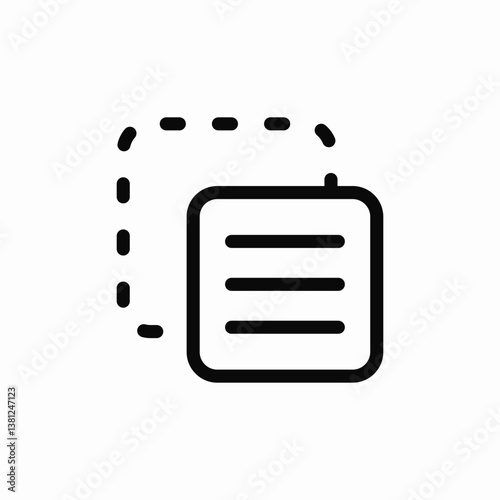 page text adjust icon sign vector