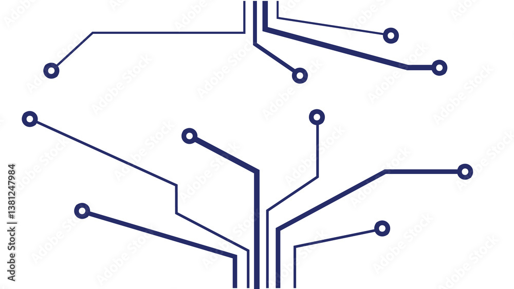illustration of an abstract background with circuit board	