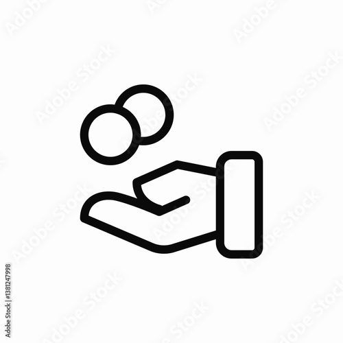 savings management icon sign vector