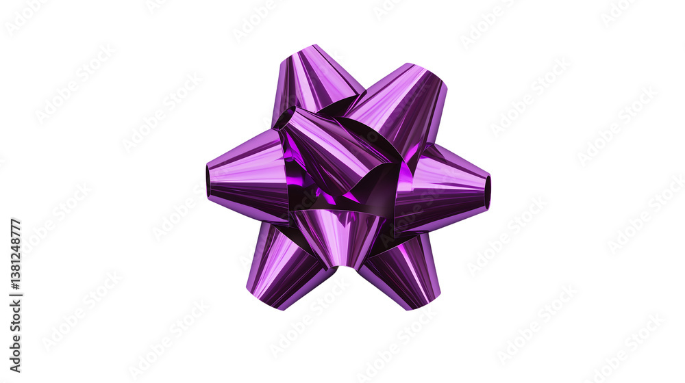 Realistic Purple Satin Ribbon Bow on White Background for Gifting and Packaging
Realistic Purple Satin Ribbon Bow on White Background for Gifting and Packaging