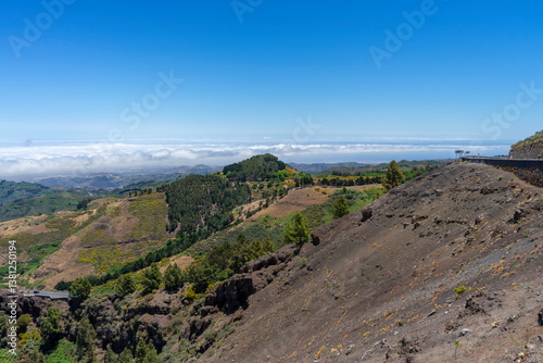 Mountains and valleys of Gran Canaria island, Spain