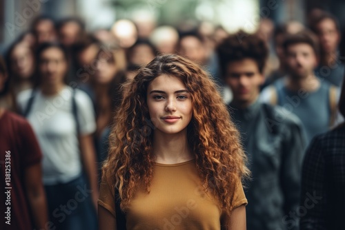 Unique individual shines among the crowd.