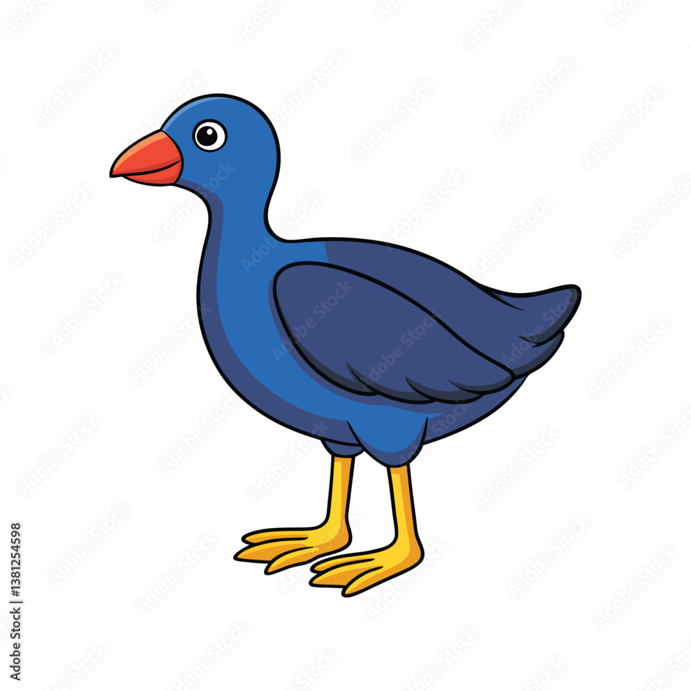 Obraz premium Stunning Allen's Gallinule Bird Illustration