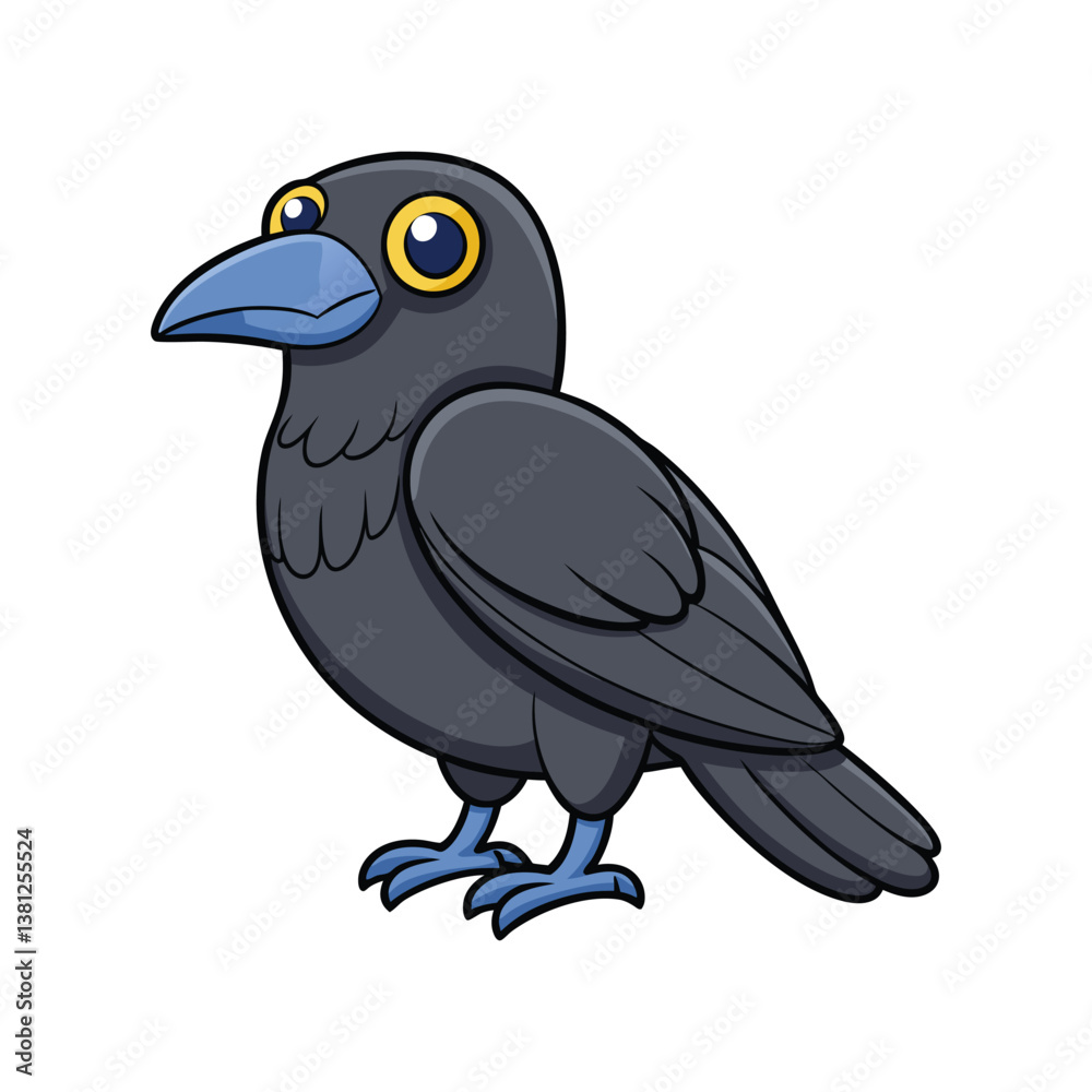 Obraz premium Stunning American Crow Bird Representation
