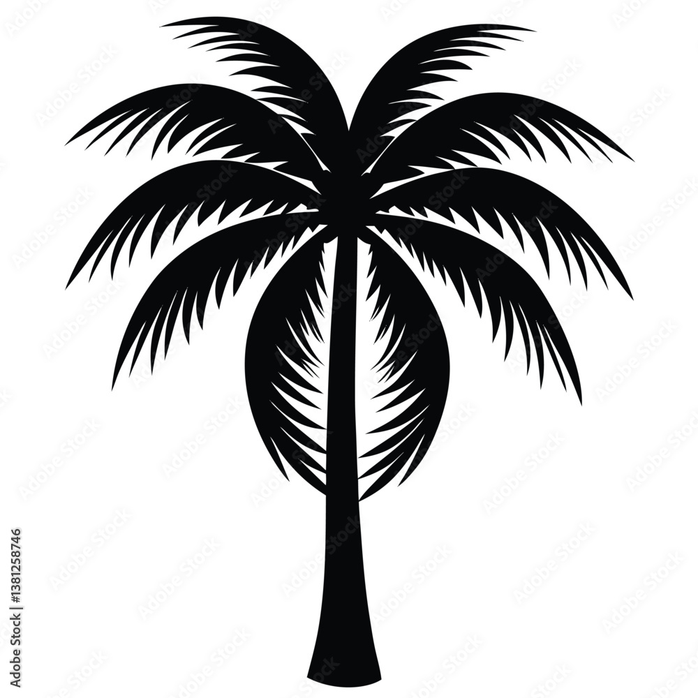 Obraz premium palm tree silhouette
