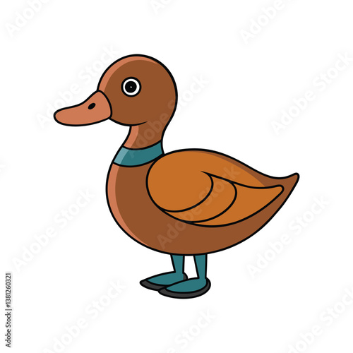  Realistic Baer's Pochard Bird Artwork