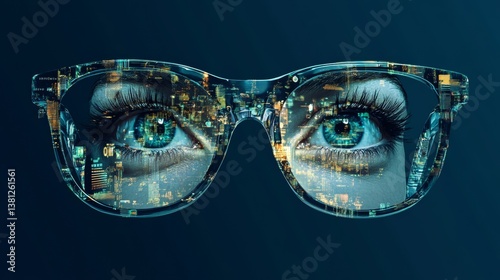 Obraz na płótnie Artificial Intelligence, AI, machine learning, data analysis, predictive modeling, robotics, automation, AI technology, AI development, AI applications, AI growth, virtual reality glasses w salonie