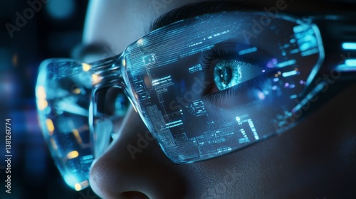Obraz na płótnie Artificial Intelligence, AI, machine learning, data analysis, predictive modeling, robotics, automation, AI technology, AI development, AI applications, AI growth, virtual reality glasses w salonie