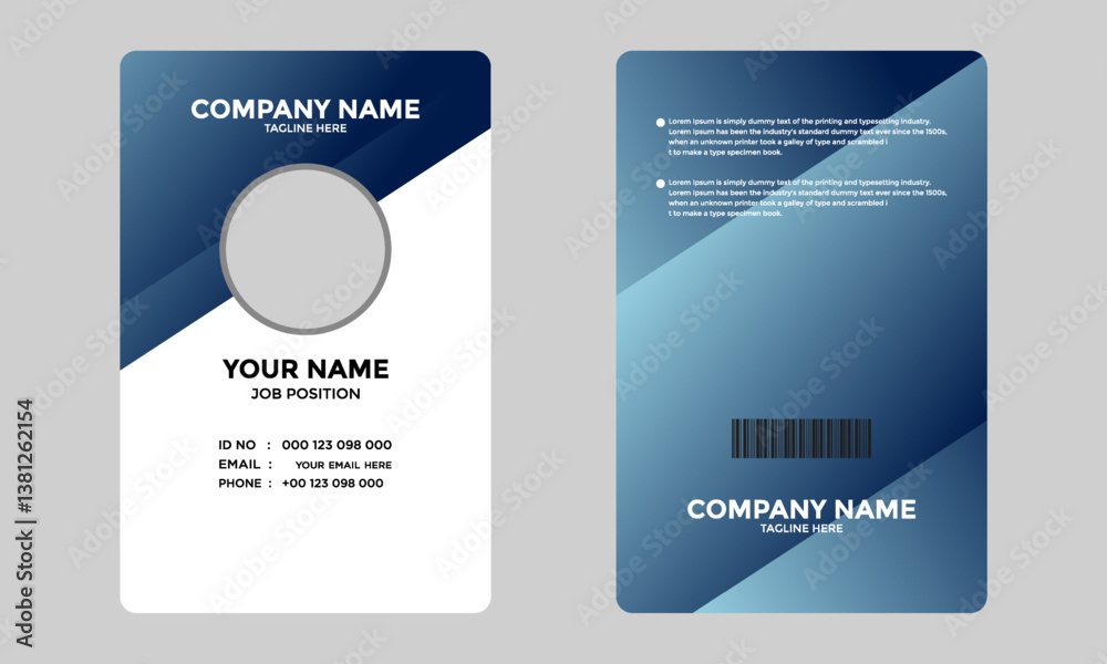 Fototapeta premium Modern Corporate ID Card Design