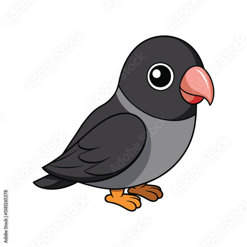  Charming Black-Cheeked Lovebird Artwork