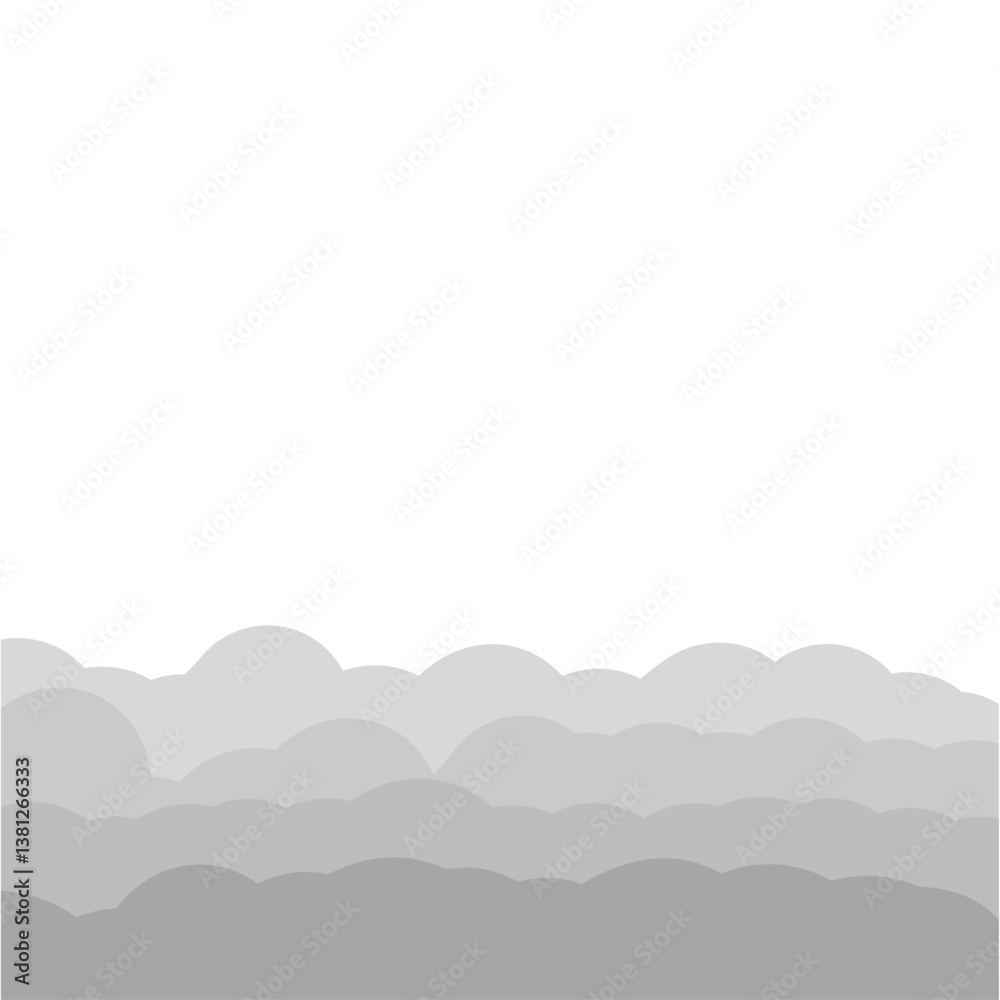Fototapeta premium grey clouds illustration