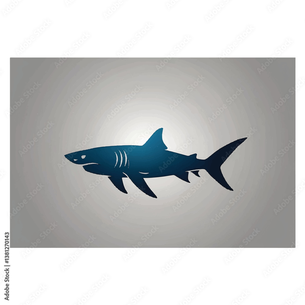Fototapeta premium shark logo vector icon design image