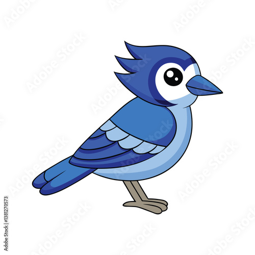  Charming Blue Jay Bird Illustration