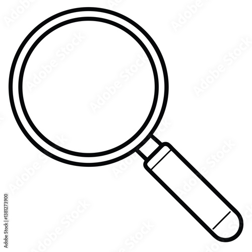 magnifying glass isolated on white