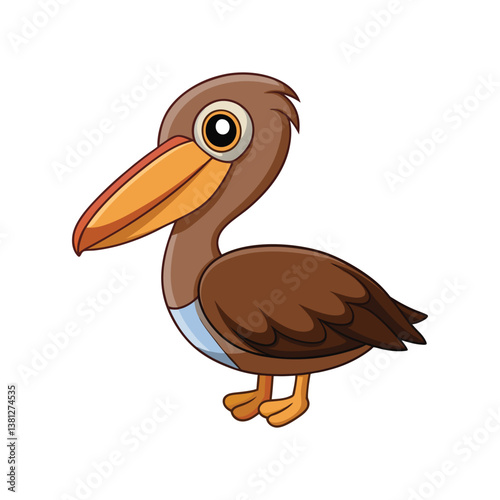  Realistic Brown Pelican Bird Illustration
