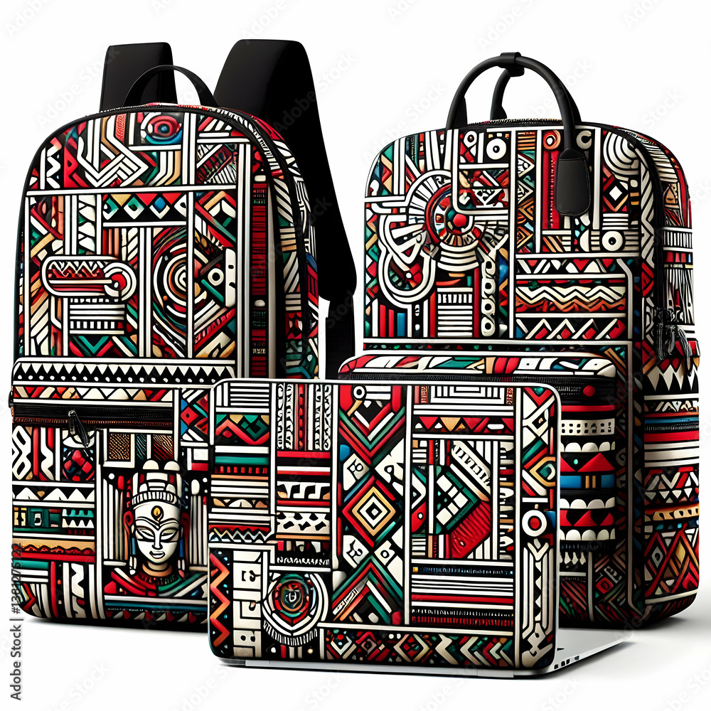 African pattern backpacks African pattern backpacks