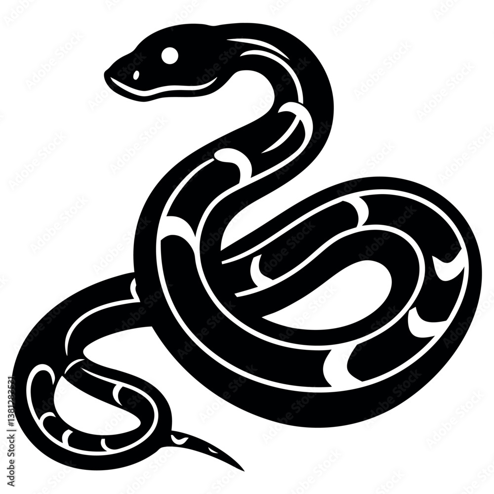 Fototapeta premium Snake vector illustration