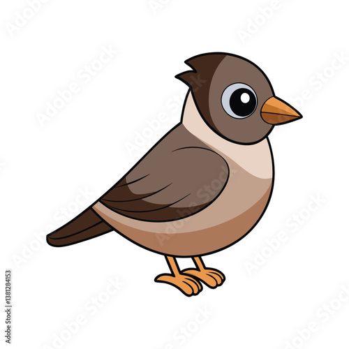  Common Bulbul Bird Realistic Art