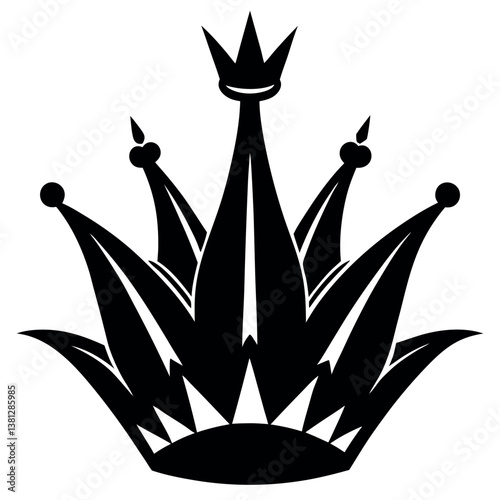 Crown imperial silhouette illustration.