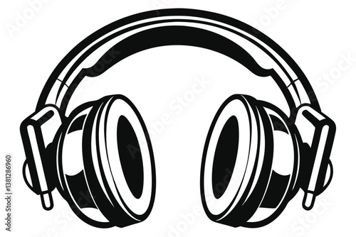 Stylish Headphones with Clear Sound Isolation, Black & White,