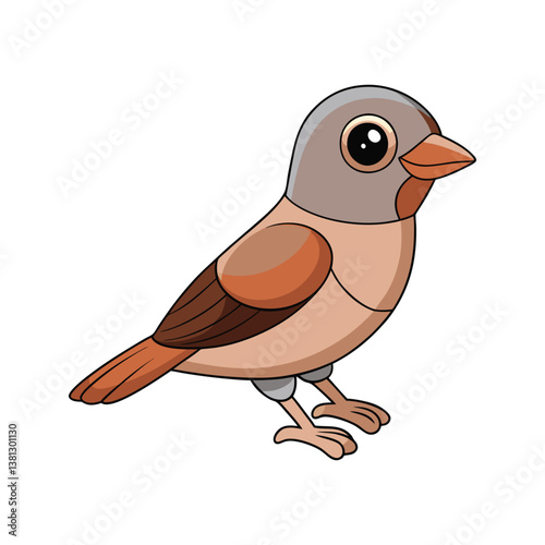 Daurian Shrike Bird Realistic Art