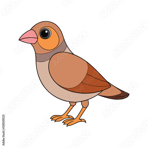  Desert Finch Bird Realistic Art