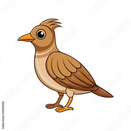 Desert Lark Bird Colorful Artwork