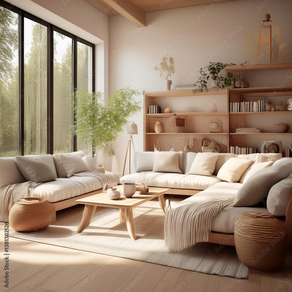 Fototapeta premium Wunderschönes Wohnzimmer