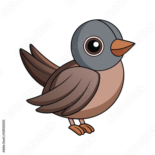  Dusky Flycatcher Bird Realistic Art