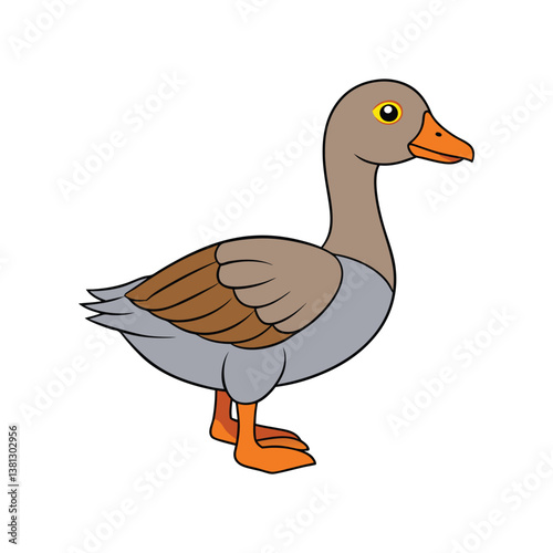  Emperor Goose Bird Realistic Art