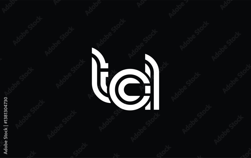 TCL Creative Unique Modern Letter Logo Design. Stylized logo featuring a unique letter design, presenting abstract minimalist aesthetics and modern appeal.