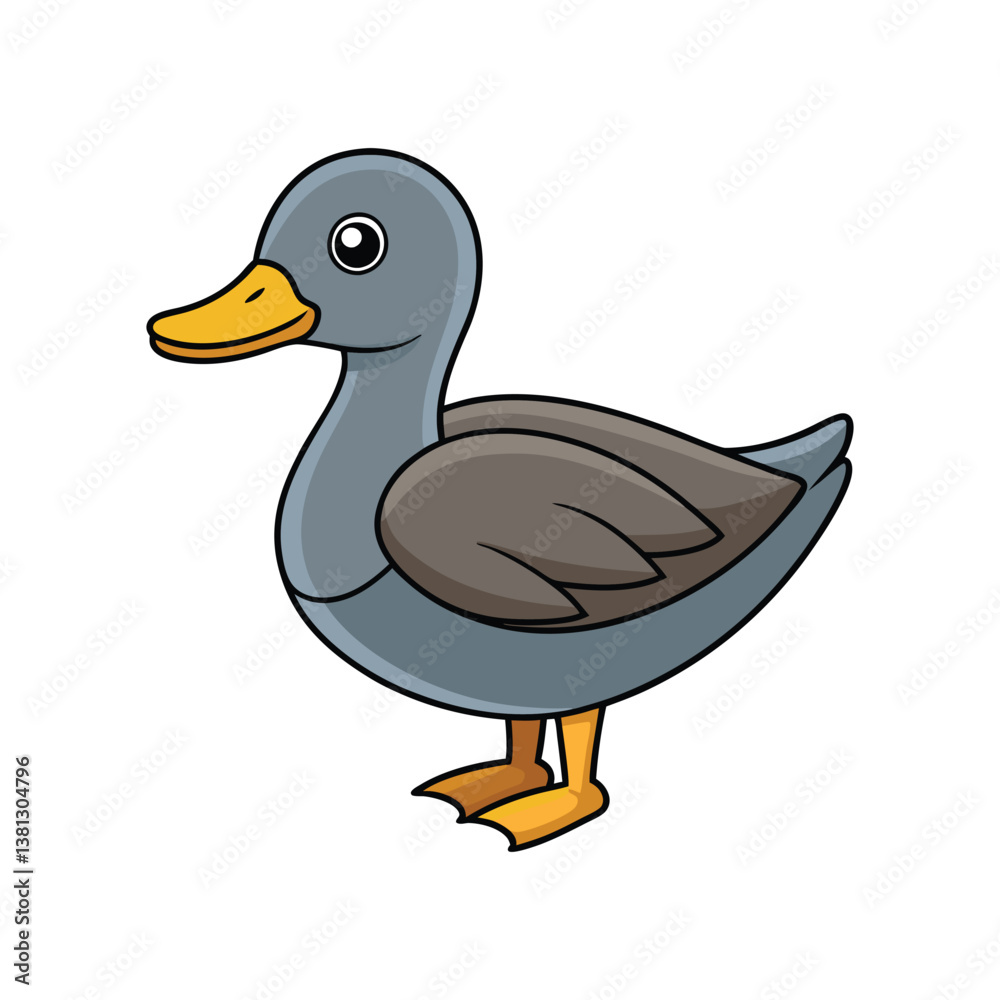 Obraz premium Bright Gadwall Bird Artwork