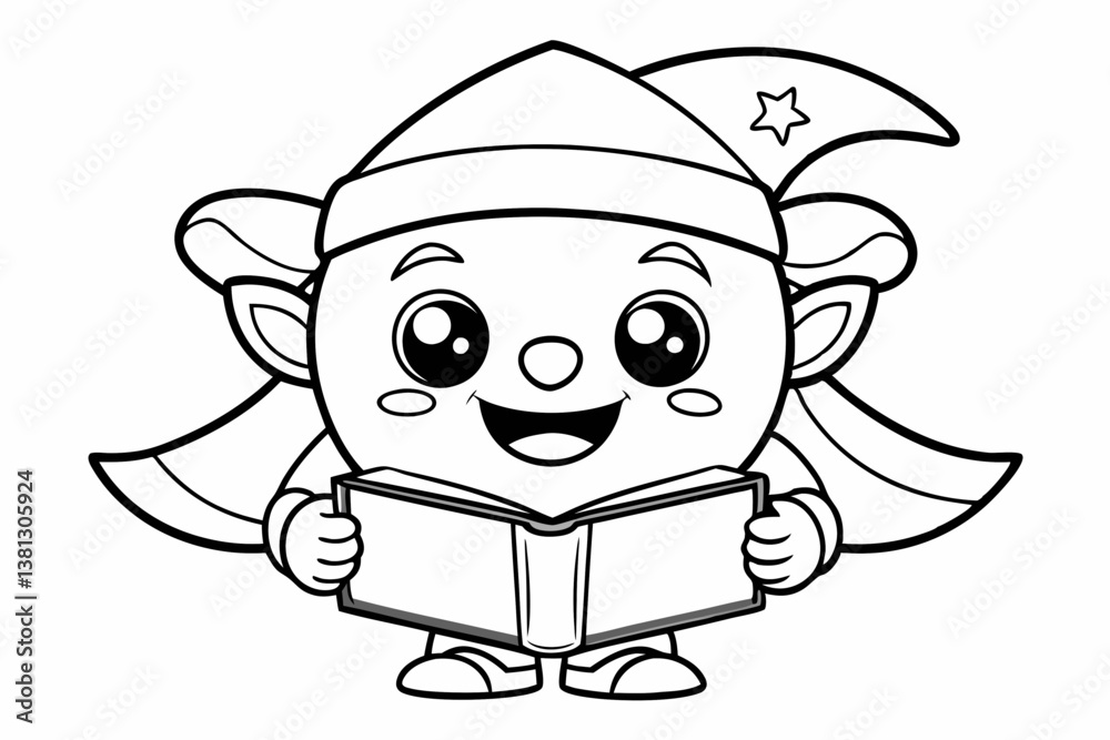 Fototapeta premium coloring book black vector