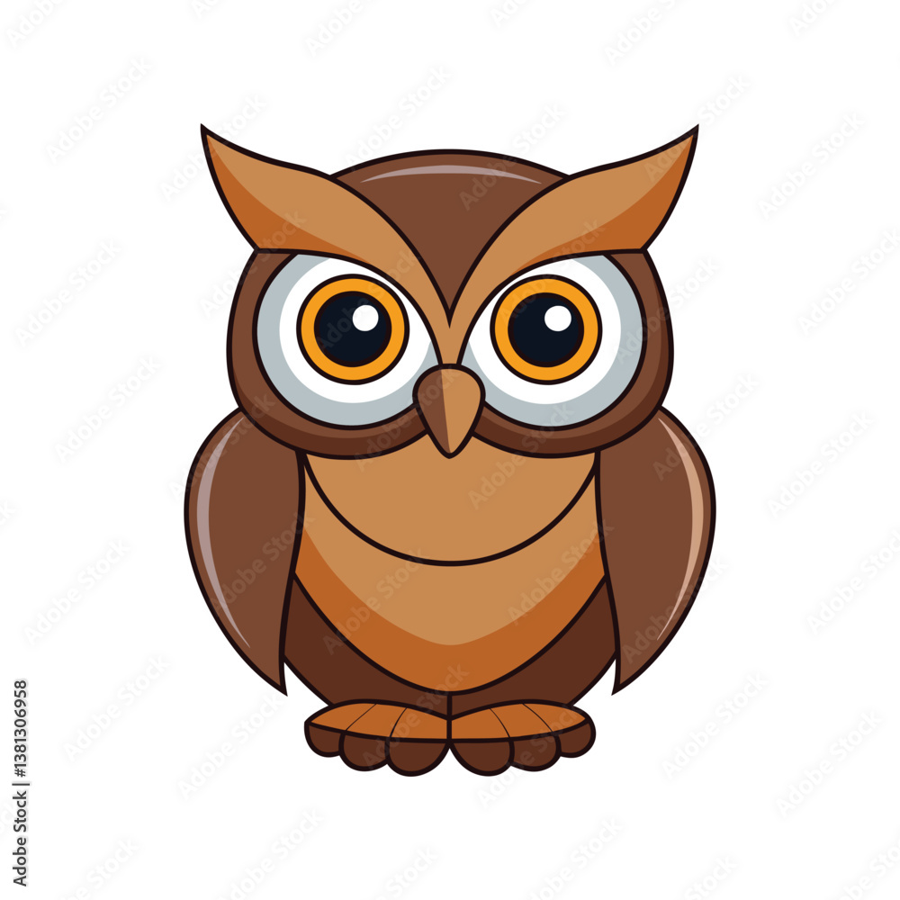 Naklejka premium Majestic Great Horned Owl Artwork