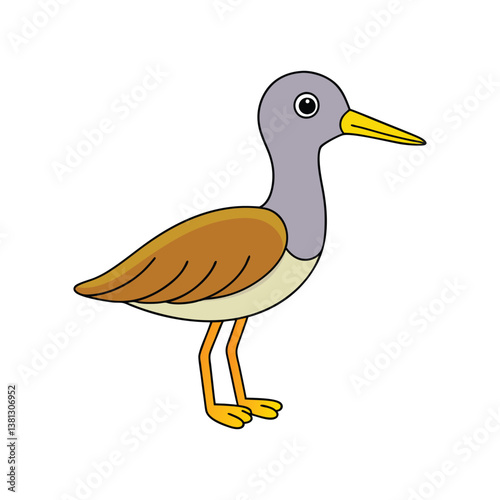  Greater Yellowlegs Bird Colorful Artwork