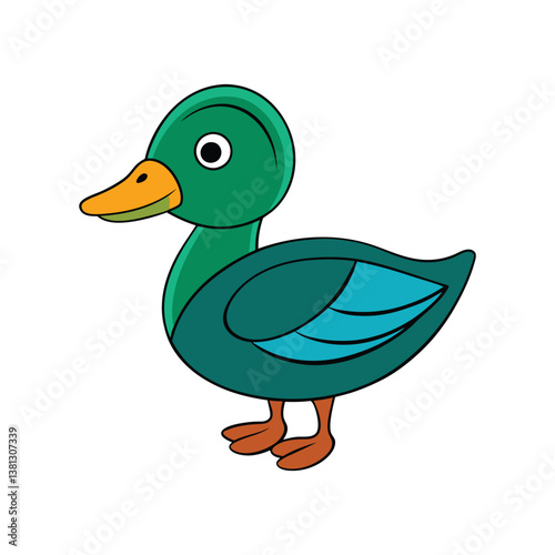  Green-Winged Teal Bird Realistic Art