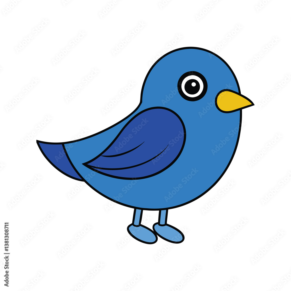 Indigo Bunting Bird Colorful Illustration Indigo Bunting Bird Colorful Illustration