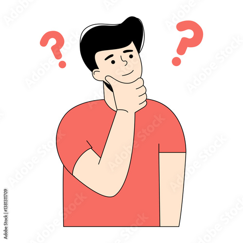 People Thinking Illustration