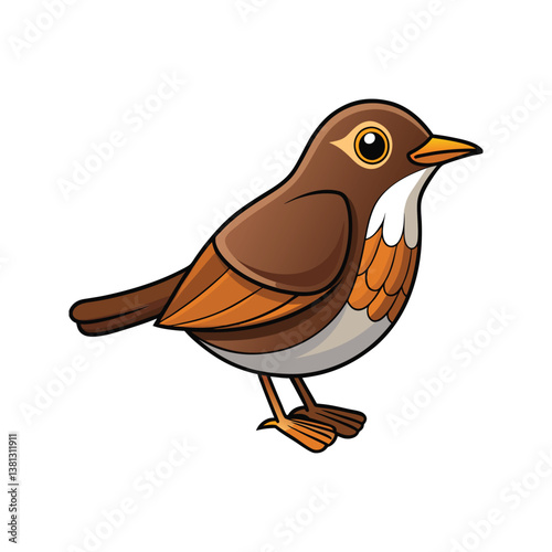  Northern Waterthrush Bird Realistic Art