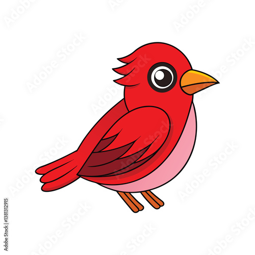  Red-Eyed Vireo Bird Realistic Art
