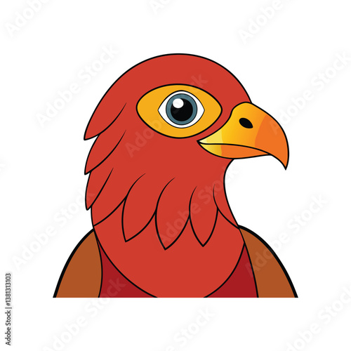  Red-Shouldered Hawk Bird Realistic Art