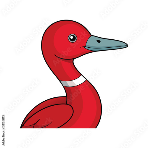 Red-Throated Loon Bird Realistic Art